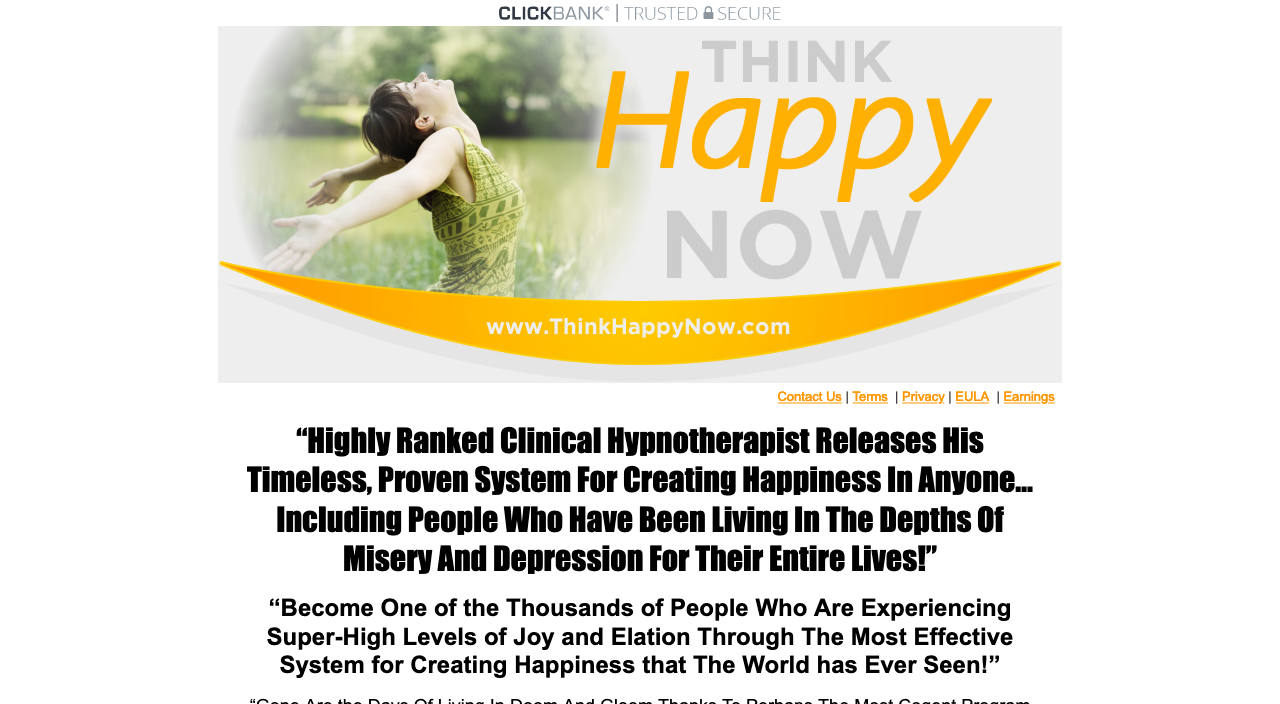 Think Happy Now - Website
